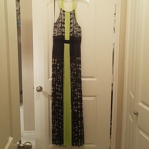 Bcbg Runway "Constantine" color blocked gown